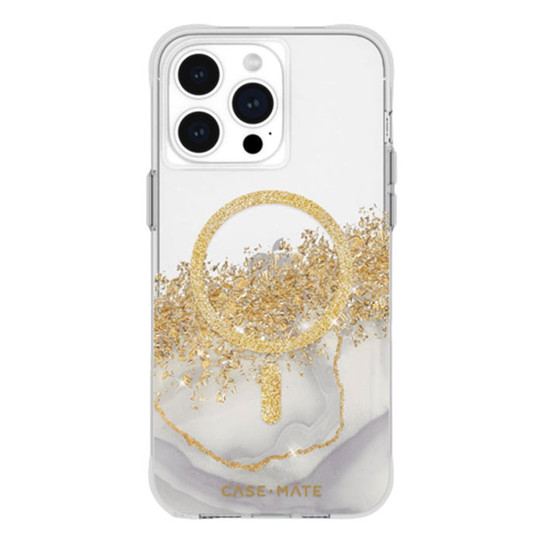 Case-Mate Karat MagSafe Case iPhone 15 Pro - White/Gold Case-Mate Karat MagSafe Case iPhone 15 Pro - White/Gold