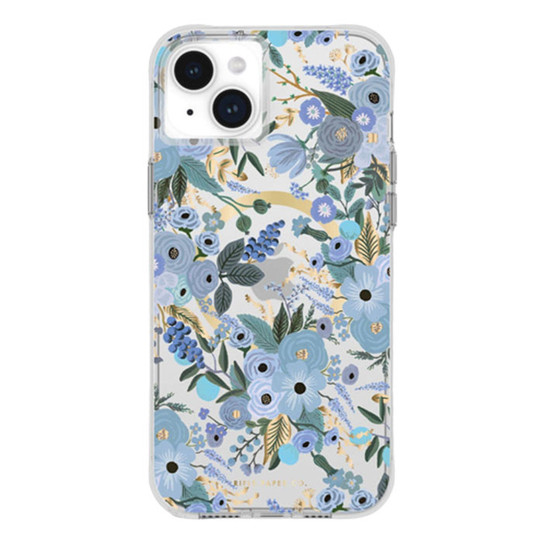 Case-Mate Rifle Paper MagSafe Case iPhone 15 Plus - Garden Party Blue Case-Mate Rifle Paper MagSafe Case iPhone 15 Plus - Garden Party Blue