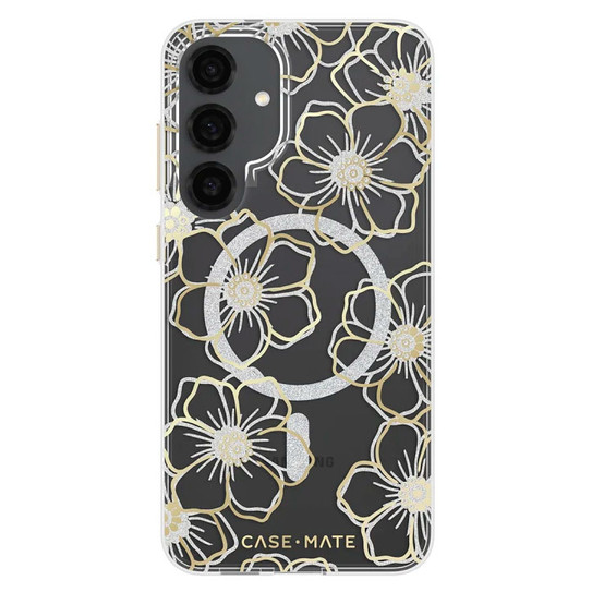 Case-Mate Floral Gems Case Samsung Galaxy S25+ Plus - Clear/Gold