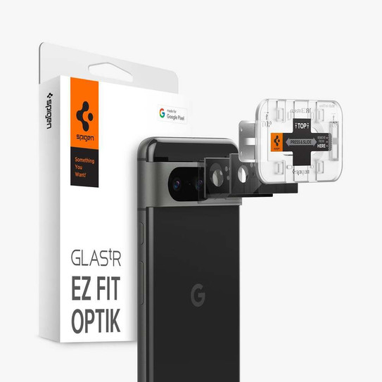 Spigen Glas.tR EZ Fit Optik 2PCS Glass Lens Protector Google Pixel 8 - Black