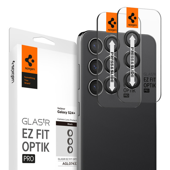 Spigen Glas.tR EZ Fit Optik Pro 2PCS Glass Lens Protector Samsung Galaxy S24+ Plus - Black