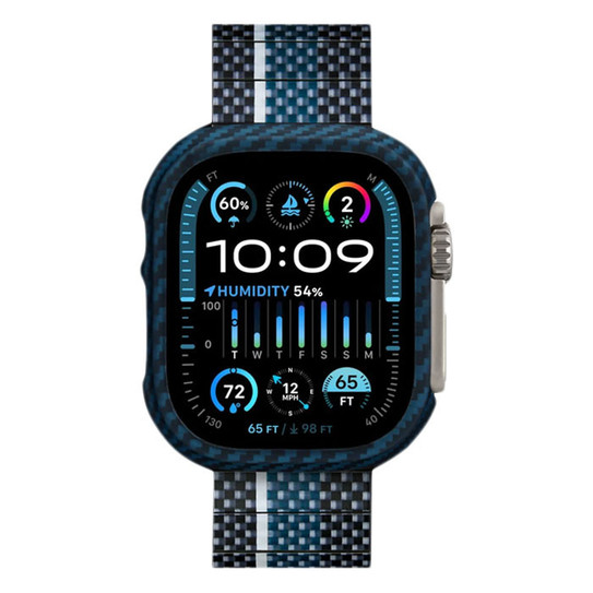 Pitaka Air Case Apple Watch 7/8/9 45mm - Black/Blue