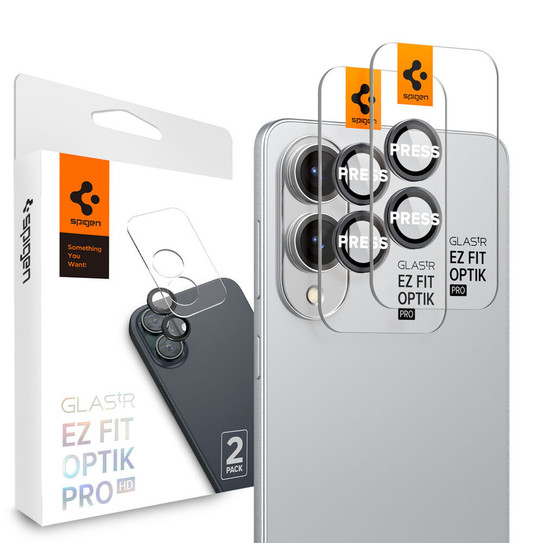 Spigen GLAS.tR EZ Fit Optik Pro HD 2PCS Lens Protector Samsung Galaxy S25 Edge - Black