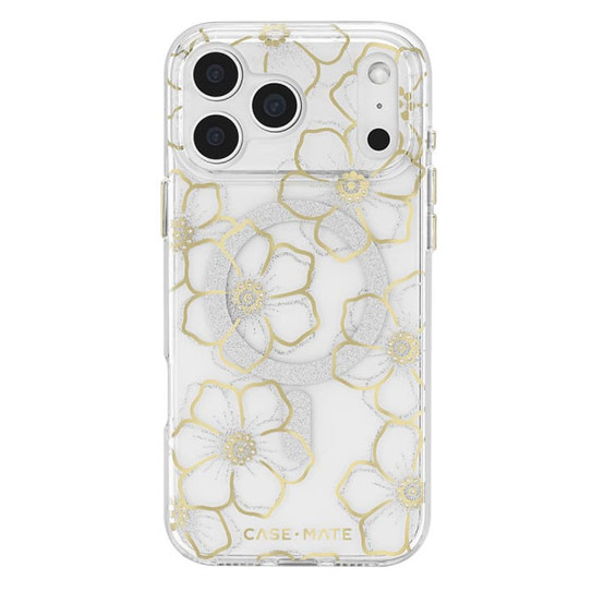 Case-Mate Floral Gems MagSafe Case iPhone 17 Pro - Gold Case-Mate Floral Gems MagSafe Case iPhone 17 Pro - Gold