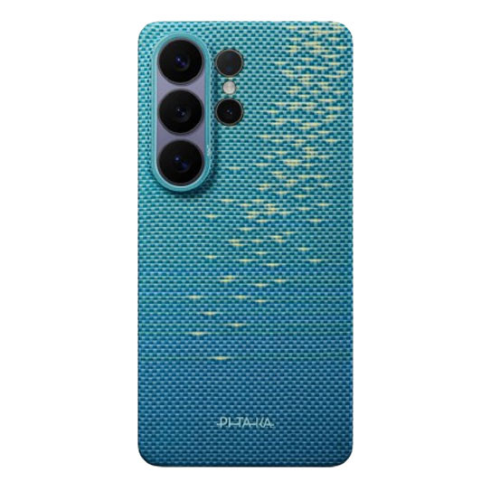 Pitaka Glints of Gold Ultra Slim Case Samsung Galaxy S26 Ultra - Lucid Blue