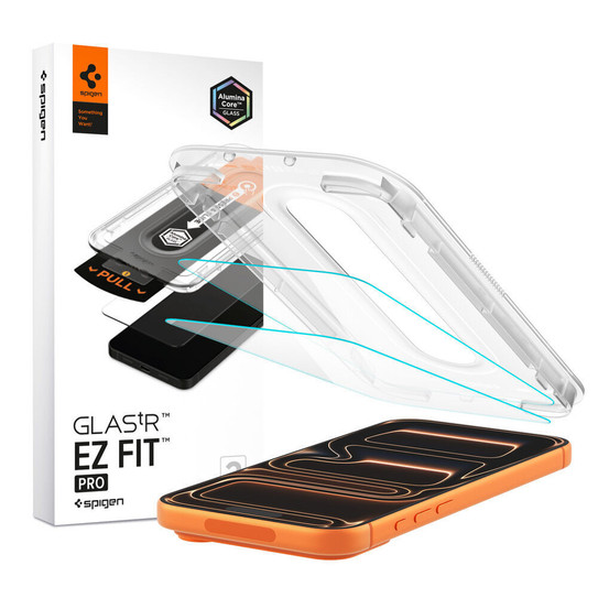 Spigen GLAS.tR EZ Fit Pro 2Pcs Screen Protector iPhone 17/17 Pro/16 Pro - Clear