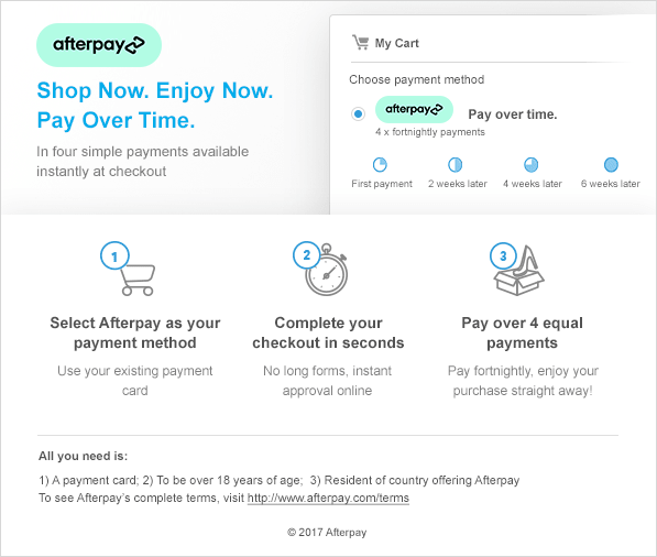 Afterpay Instruction