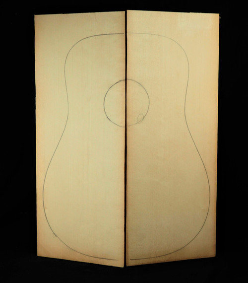 Engleman Spruce soundboard, Dreadnought, 1a