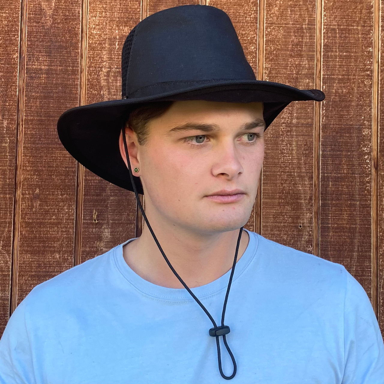 Selke Black Oilskin Visor Airhead (Mesh)