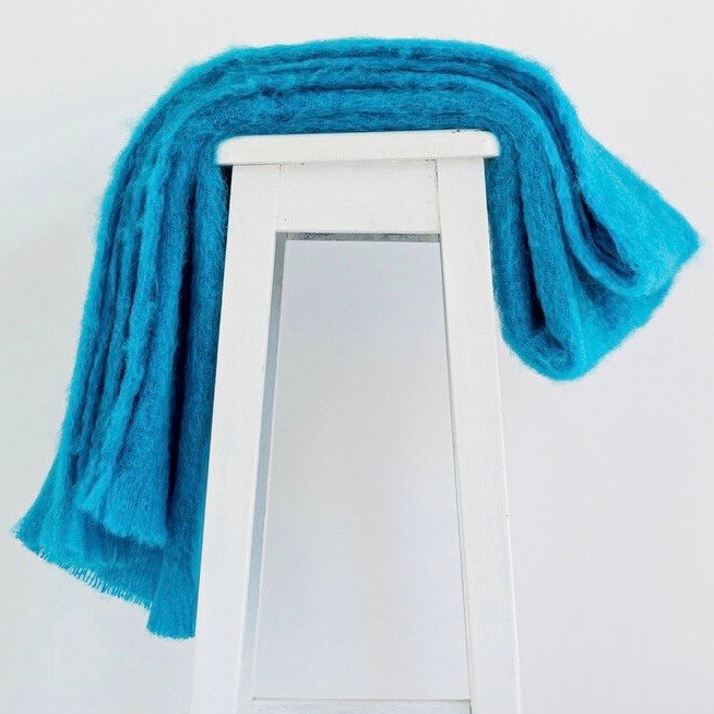 Masterweave Angora Mohair Blanket Throw