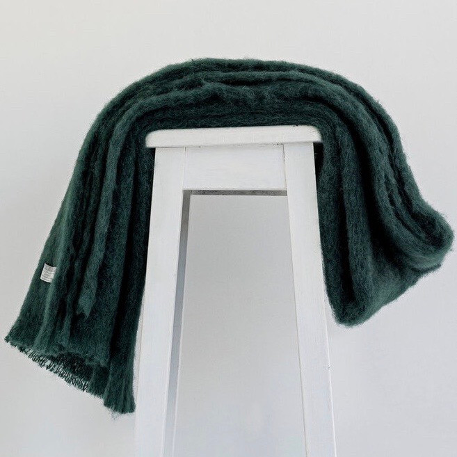 Masterweave Angora Mohair Blanket Throw
