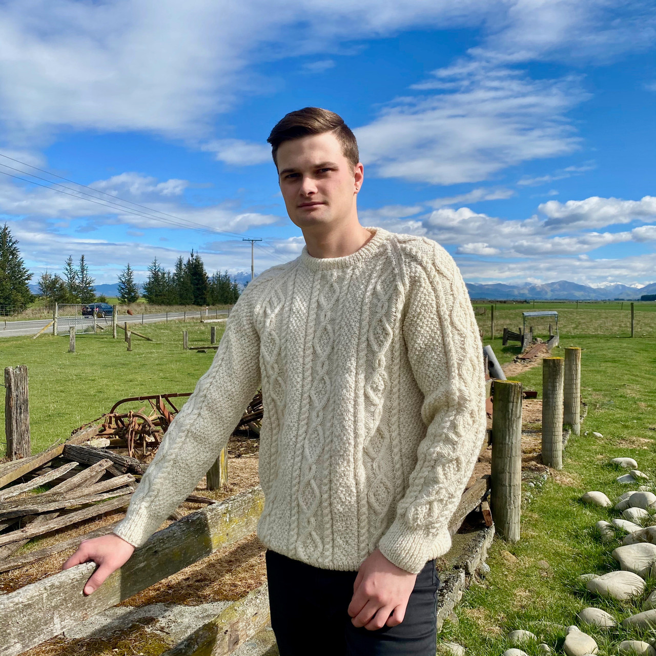 aran jumper wool