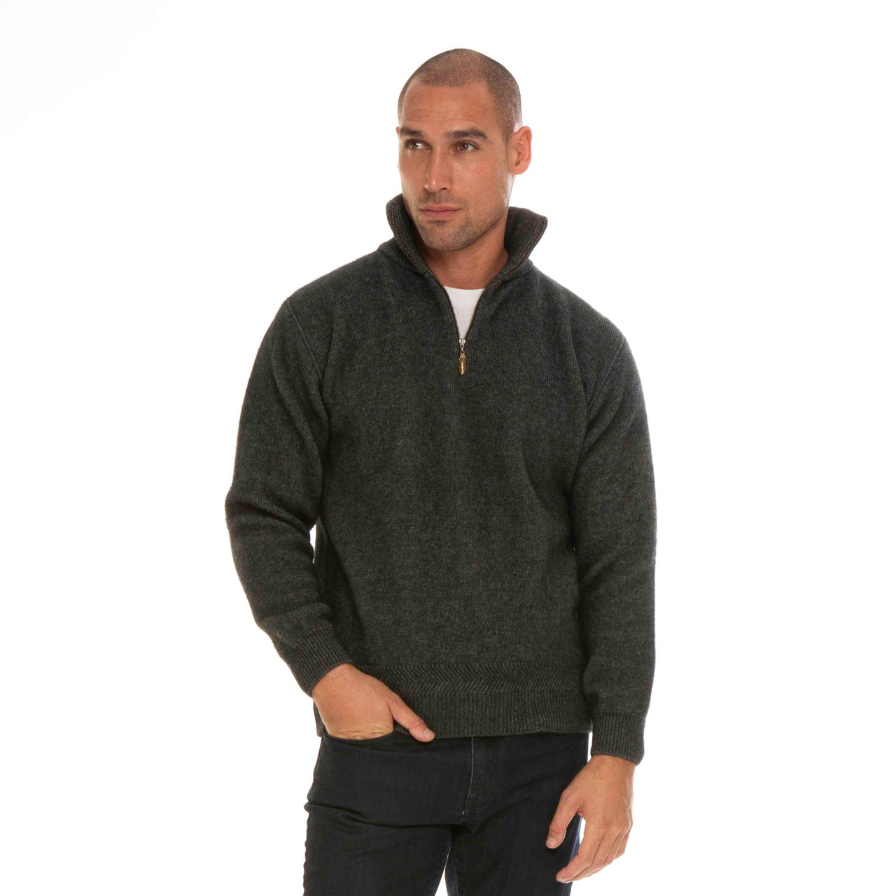 Koru - Men's Zip Collar Jumper | Mens