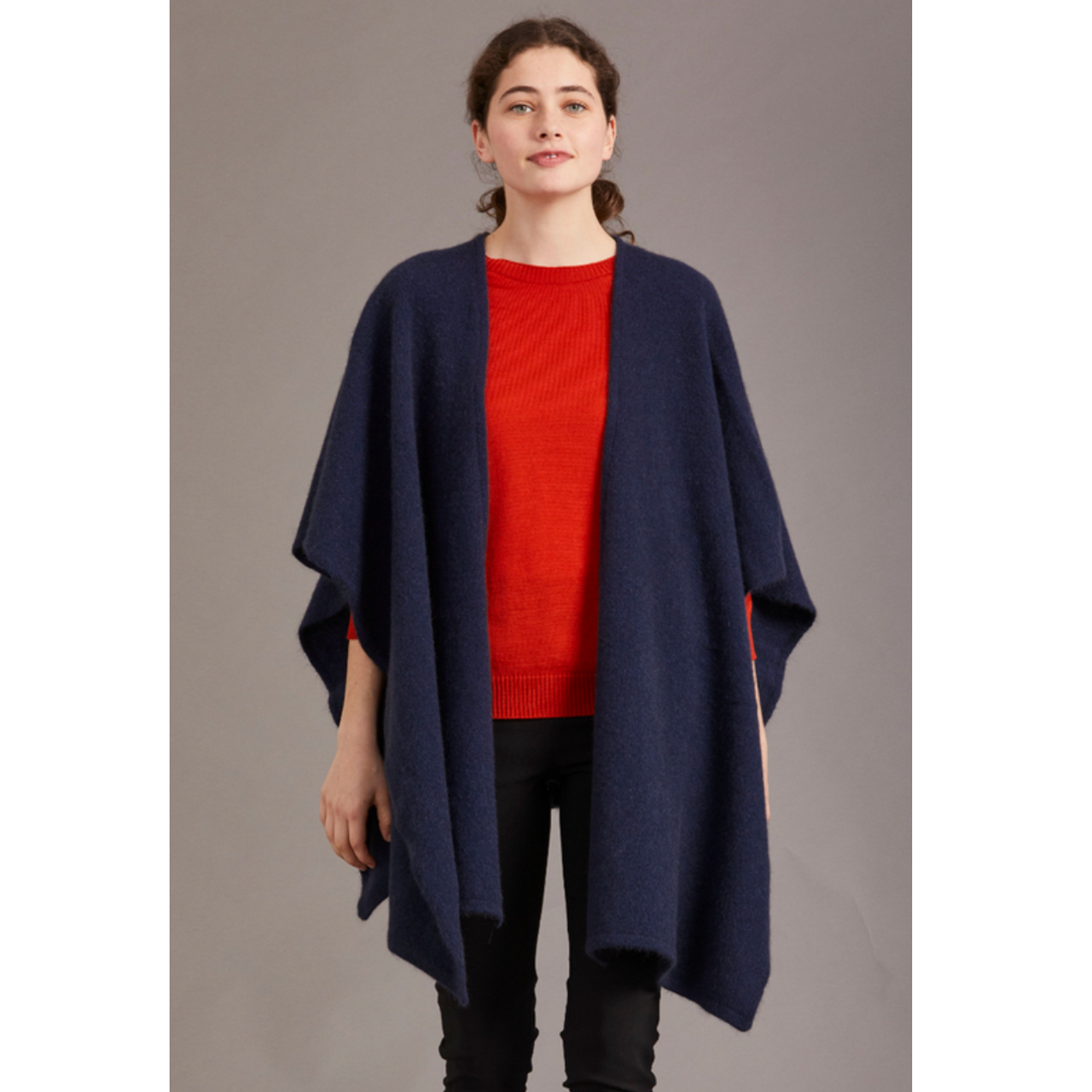 McDonald | Possum & Merino Split Front Cape | Women