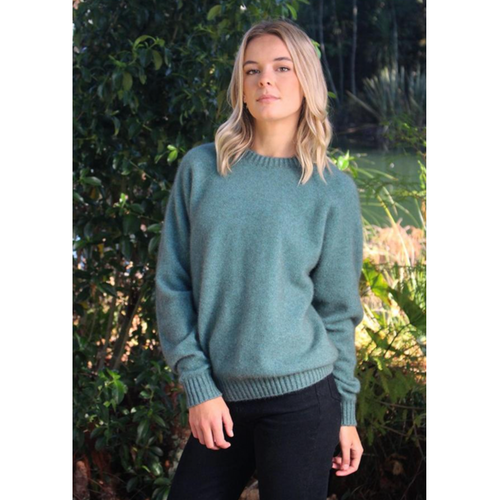 Lothlorian - Plain Crew Neck Sweater (9936)Sage   Lothlorian - Plain Crew Neck Sweater (9936)Sage