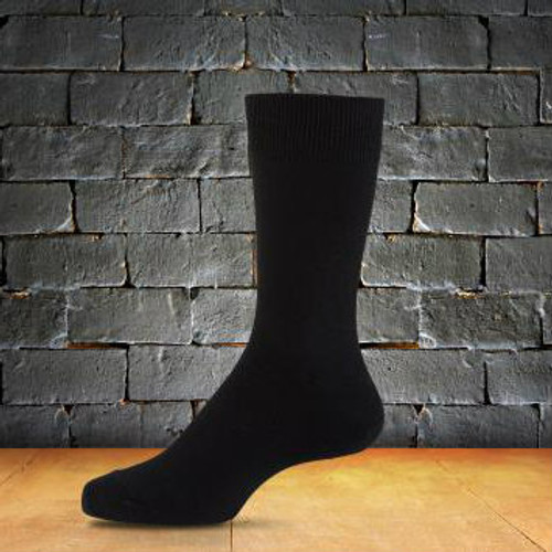 Duthie & Bull Possum - Merino Fine Plain Socks in black  (DB 8470)  Duthie & Bull Possum - Merino Fine Plain Socks in black  (DB 8470)