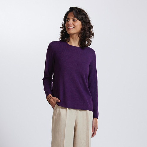 Royal Merino - 100% Merino Classic Crew (RM2050CR) Plum.
