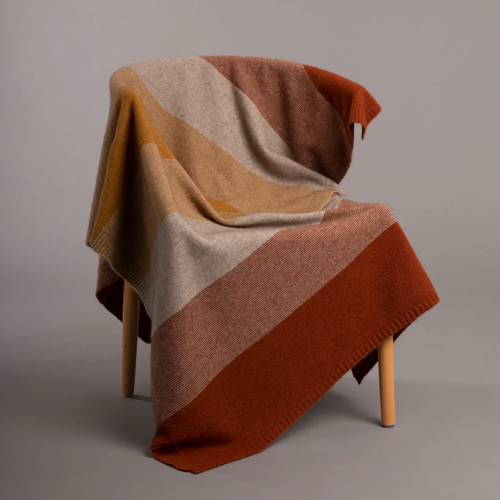 McDonald - Merino & Possum Ombre Throw (5020)Harvest McDonald - Merino & Possum Ombre Throw (5020)Harvest