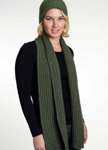 Koru - Merino & Possum Ribbed Scarf + Beanie Set (KO2020+KO1020)-
Moss Koru - Merino & Possum Ribbed Scarf + Beanie Set (KO2020+KO1020)-
Moss