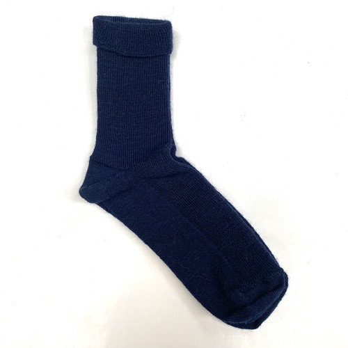 Navy lamb wool sock