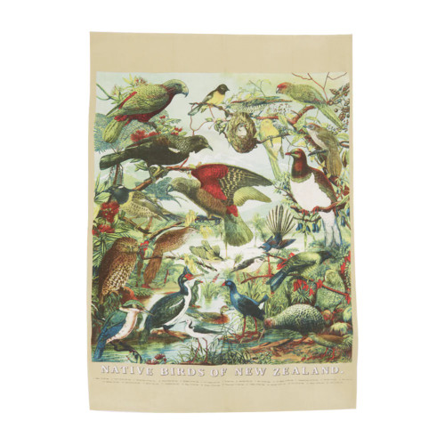 Derek Souvenir Tea Towels - Native Birds of NZ