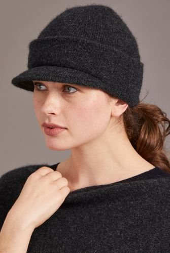 McDonald - Merino & Possum Cap with Peak (MD623) McDonald - Merino & Possum Cap with Peak (MD623)