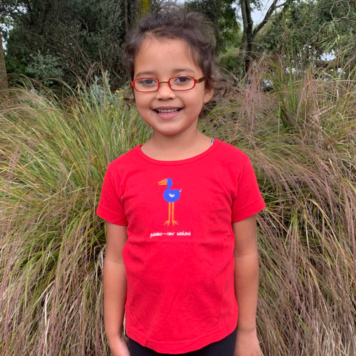 The Clean Green Shirt Company - Baby/Toddler Red Pukeko Tee