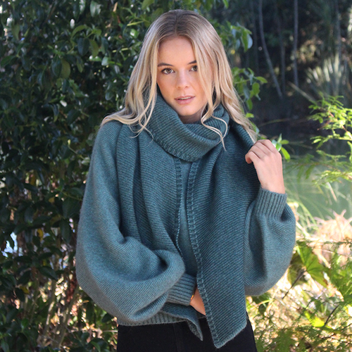 Lothlorian - Bias Scarf (9876) Sage/Tasman Lothlorian - Bias Scarf (9876) Sage/Tasman