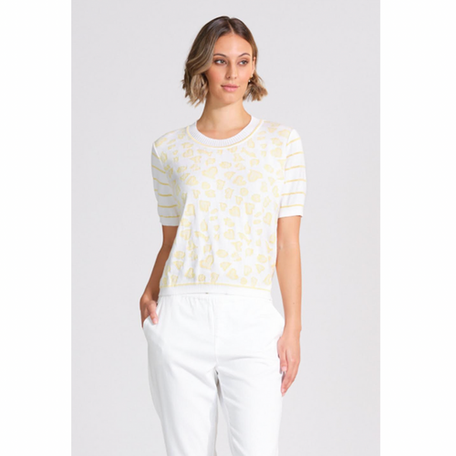 Optimum Cotton - Heart Leopard Top (6947)