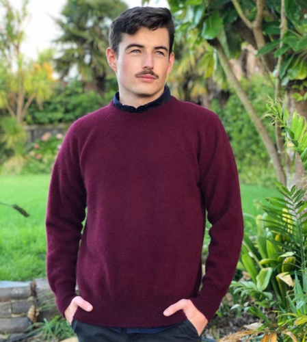 Lothlorian - Men's Crew Neck Jumper (9812) Pinot Lothlorian - Men's Crew Neck Jumper (9812) Pinot