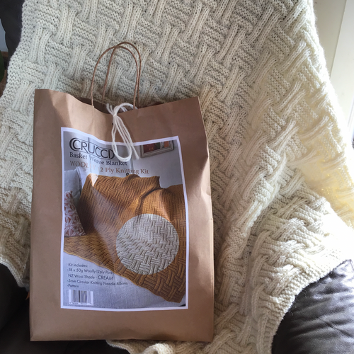 Crucci - Basket Weave Blanket Knitting Kit (CrucciBK) Crucci - Basket Weave Blanket Knitting Kit (CrucciBK)
