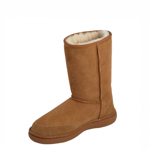 Mi Woolies - Malibu Short Sheepskin Boot in the colour Walnut