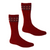 McDonald - Possum & Merino Wave Trim Socks (633)Red  McDonald - Possum & Merino Wave Trim Socks (633)Red