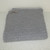 Grey coloured baby eyelet blanket.