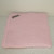 Pink coloured baby blanket.