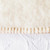 White wool blanket with darker stitching. White wool blanket with darker stitching.