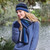 Scarf and beanie set in colour Lagoon Scarf and beanie set in colour Lagoon
