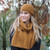 Beanie and scarf in colour Gold Beanie and scarf in colour Gold