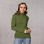 Bay Road Merino - Polo Neck Top (Sale) (BR716-SALE)Vine