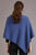Orchid colour merino & possum garter detail poncho Orchid colour merino & possum garter detail poncho