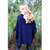 Lothlorian - Merino & Possum Lush Cowl Neck Poncho (9768)Midnight  Lothlorian - Merino & Possum Lush Cowl Neck Poncho (9768)Midnight