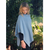 Mist - Lothlorian - Alpaca Rib Poncho (ALP051) Mist - Lothlorian - Alpaca Rib Poncho (ALP051)