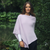 Lothlorian - Alpaca Rib Poncho (ALP051)Lilac Lothlorian - Alpaca Rib Poncho (ALP051)Lilac
