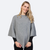 Native World - Merino & Possum Poncho (NB698)Silver Native World - Merino & Possum Poncho (NB698)Silver