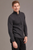 McDonald - Men's Merino Rib Front Jacket (4052)-Gunmetal McDonald - Men's Merino Rib Front Jacket (4052)-Gunmetal
