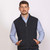 Charcoal - Noble Wilde - Merino & Possum Men's Gilet Zip Vest (NW1066)