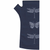 Kate Watts- Printed Merino Glovelets (Dragonfly Print)Ink w Silver Dragonfly