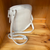 Baron & Burton - Small Genuine Leather Handbag (23822) White Baron & Burton - Small Genuine Leather Handbag (23822) White