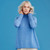 Royal Merino - 100% Merino A-Line Funnel Neck (RM3002) Cornflower Royal Merino - 100% Merino A-Line Funnel Neck (RM3002) Cornflower