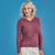 Royal Merino - 100% Merino Rib Wrap V (RM2055) Mauve Royal Merino - 100% Merino Rib Wrap V (RM2055) Mauve